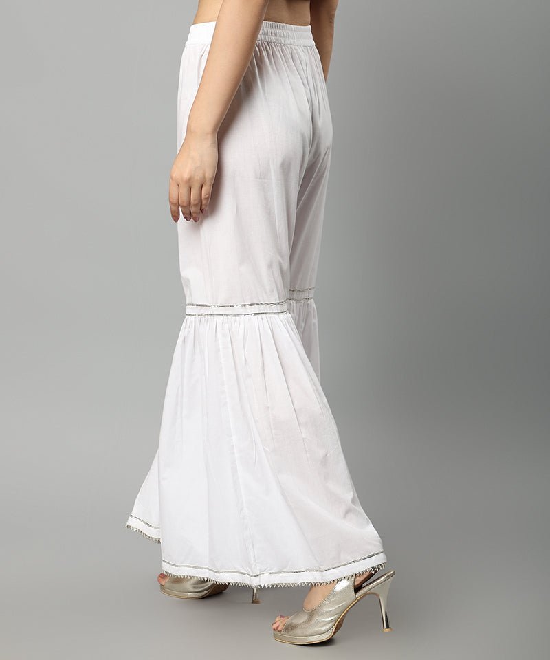 Buy Rangmanch by Pantaloons White Kurti Palazzo Set With Dupatta for Women  Online @ Tata CLiQ